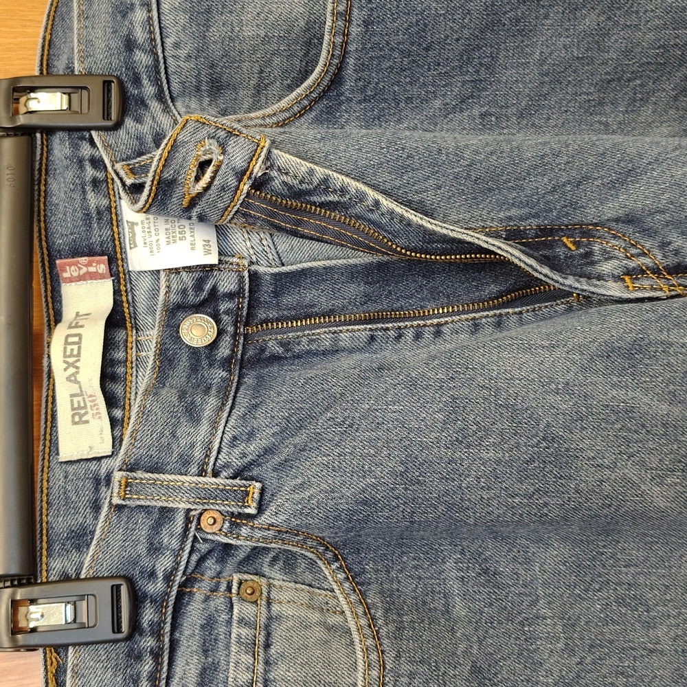 Levi's 550 Relaxed Fit Denim Jeans Classic Blue - Picture 8 of 12